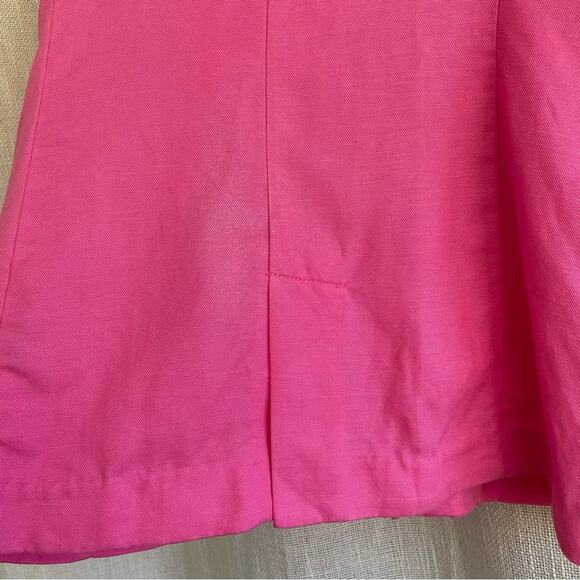 J. McLaughlin Vesta Linen Blend Blazer Persian Pink 10 (see description re flaw) - Picture 10 of 16